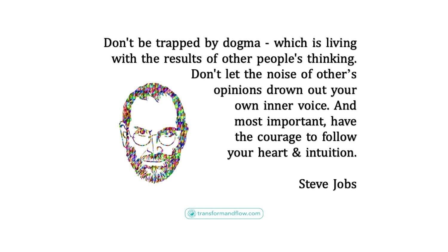 Don't Fall Into The Trap of Dogma